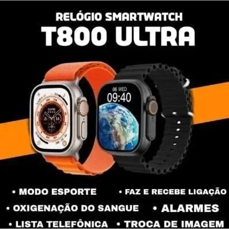 ⌚ Smartwatch T800 Ultra Series 9 – O Poder da Tecnologia no Seu Pulso! 🚀